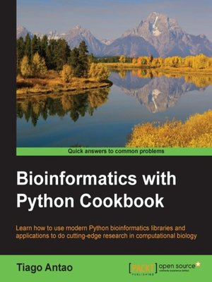 cover image of Bioinformatics with Python Cookbook